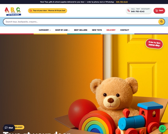 ABC Toys website by BH Web Solutions