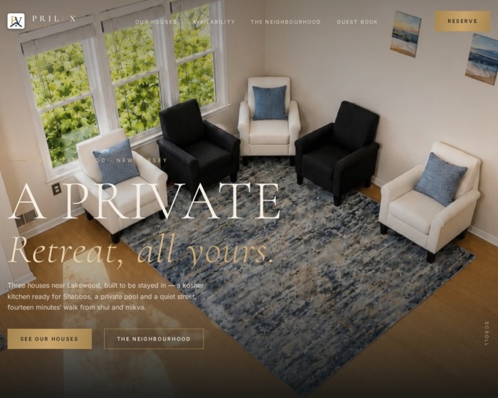 Prilux Villa website
